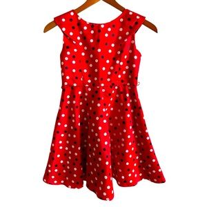 Girls Red polka dot dress
